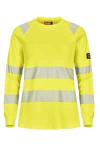 FR HI-VIS T-Shirt für Damen 1/1 Arm - PFAS + metallfrei